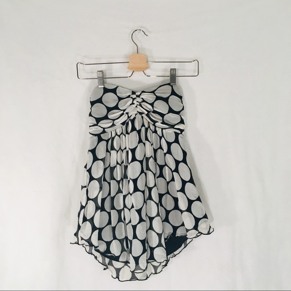 Express Silk Strapless Halter Empire Waist Party - Picture 3 of 7